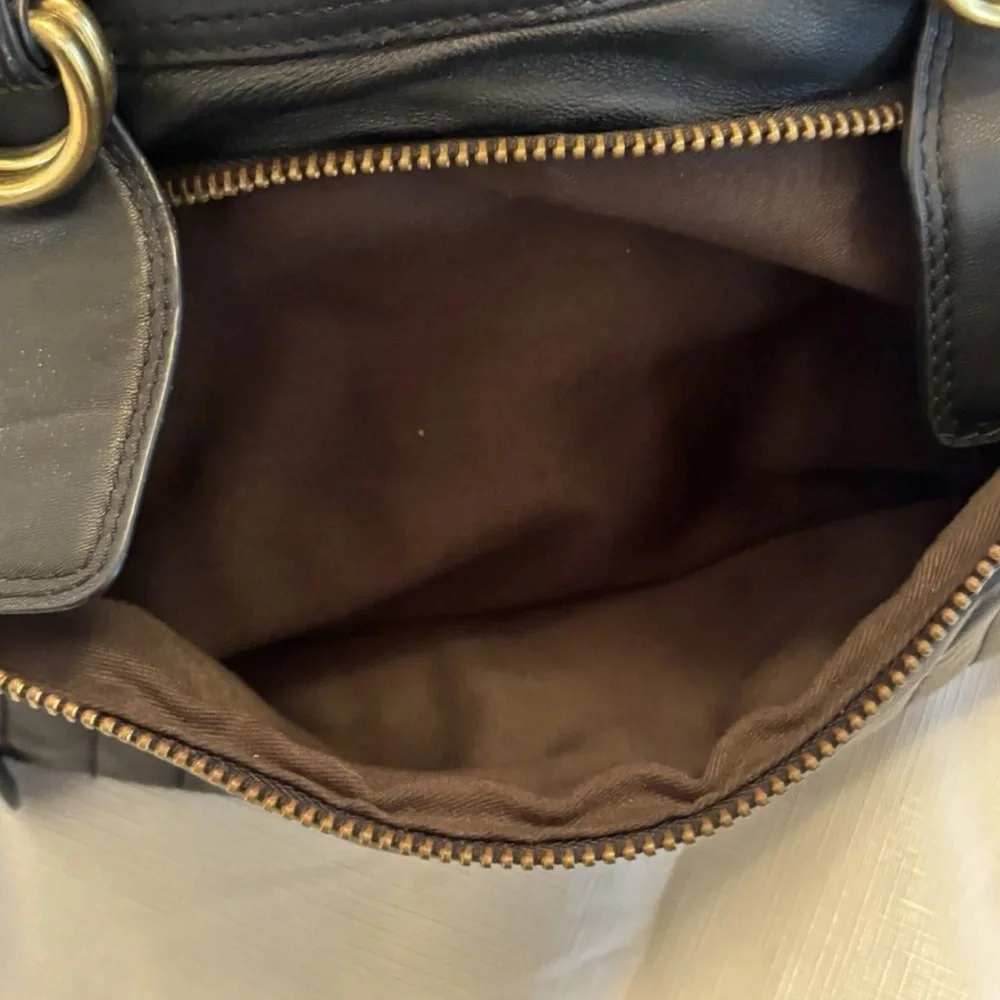 VTG Chloe Brown Quilted Leather Shoulder Bag